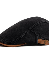 Otto | Premium Denim Flat Cap für Herren (1+1 GRATIS) in Schwarz