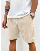 Geo | Bequeme Shorts in Beige