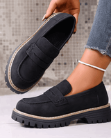 Jasha – Loafer Mit Runder Spitze Und Rutschfester Sohle in Schwarz