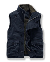 Jackson Fleece Weste in Marine