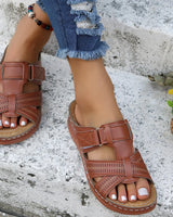 Amelia - Offene Freizeit Sandalen in Hellbraun