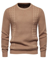 Drechsler | Strick Casual Warme Herrenpullover in Braun