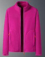 Emil | Damen Warmer Wintermantel mit Stehkragen in Rosenrot