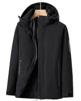 Elfriede | Damen Wasserdichte Winterjacke mit Fleece-Futter in Schwarz
