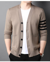 Eleganter Pullover für Männer für die Übergangszeit - SHENO in Khaki