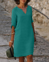 Sara - Stylisches Sommerkleid in Grün