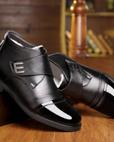 Norvick™ Herrenstiefel mit Warmem Futter und Verstärkter Struktur / Stabilität, Wärme und Lässige Eleganz in Schwarz