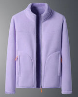 Emil | Damen Warmer Wintermantel mit Stehkragen in Hellviolett