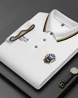 Garen - Soft-Touch-Poloshirt in Weiß