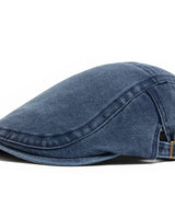 Vintage Flat Cap in Dunkelblau