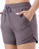 Eldrina | Damen Sportliche Kurze Hosen | Leicht in Lila