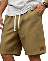 Garenix - Strukturierte Athleisure-Shorts in Camel