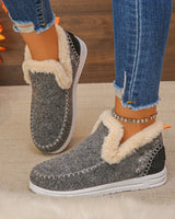 WinterEase™ Sneakers mit Handgefertigter Verarbeitung und Weichem Plüschfutter / Premium-Komfort mit Modernem Design! in Grau
