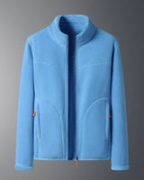 Emil | Damen Warmer Wintermantel mit Stehkragen in Blau