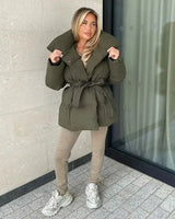 Mara | Elegante Steppjacke in Dunkelgrün