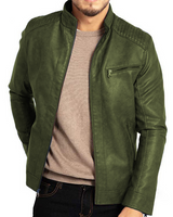 Ace - Lederjacke in Grün