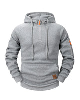 Mason – Sportive Zip-Hoodie in Hellgrau