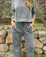 Sunday™ Set aus weichem Sweatshirt mit lockerer Passform / Entspannt, weich und stilvoll! in Grau
