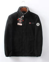 Fjord - Fleecejacke für Herren: Stil und Funktionalität für den Winter in Schwarz