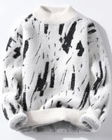RILEY -Winterdesign-kunstpullover in Weiß