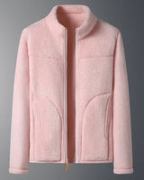 Emil | Damen Warmer Wintermantel mit Stehkragen in Rosa
