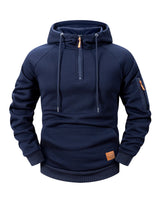 Mason – Sportive Zip-Hoodie in Marineblau