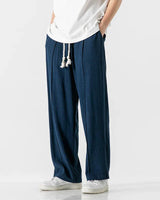 Ezra - Hose mit flexiblem Bund in Blau