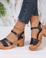 Kennedy | Knöchelriemen Leicht Sandalen in Schwarz (Fast ausverkauft)