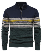 Herrenpullover mit Rundhalsausschnitt - PHILIP in Marineblau