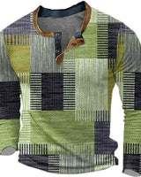 Zayden - Weiches Patchwork-Hemd in Grün