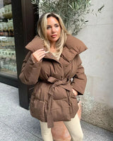 Mara | Elegante Steppjacke in Braun