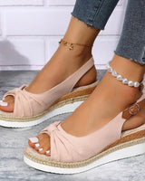 Charlotte | Leicht Verstellbar Sandalen in Rosa