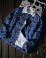 Nordwind™ Jeansjacke mit Ultra-Weichem Thermofutter / Der Winter Hat Keine Chance Gegen Dich! in Marineblau