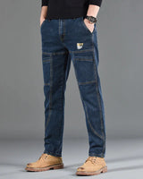 Araiz – Vintage Städtisch Drift Jeans in Marineblau