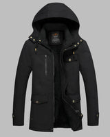Warme Wasserdichte Herren Winterjacke - ArcticShield in Schwarz