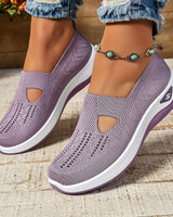 Madelline - Damen-Slipper mit Keilabsatz in Hellviolett