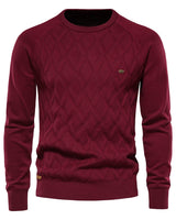 Herren-Strickpullover in Rot