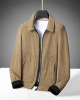 Cordjacke mit Reißverschluss für Männer - Emeric in Khaki