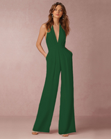 Mette | Everyday-Jumpsuit mit Weitem Bein in Grün