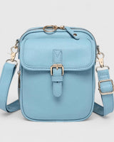 Elegante Schultertasche Damen in Hellblau