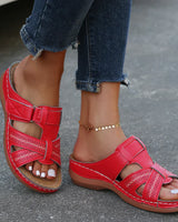 Francesca | Konturiertes Fußbett Orthopädisch Sandalen in Rot