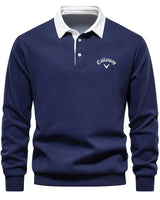 Aron | Golf Polo Pullover in Marineblau