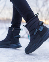 Win | Groovywish Herren Winter Orthopädische Stiefel Mehrfarbig Wasserdichte Schuhe in Schwarz