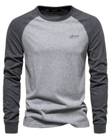 Lambert | Longsleeve mit Raglanärmeln in Grau