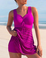 Lumia Tankini-Set – Chic Zweiteiliges Badeoutfit in Fuchsienpink