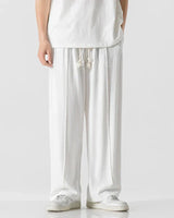 Ezra - Hose mit flexiblem Bund in Weiß
