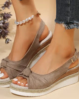 Charlotte | Leicht Verstellbar Sandalen in Beige