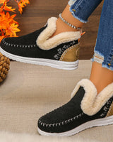 WinterEase™ Sneakers mit Handgefertigter Verarbeitung und Weichem Plüschfutter / Premium-Komfort mit Modernem Design! in Schwarz