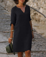 Sara - Stylisches Sommerkleid in Schwarz