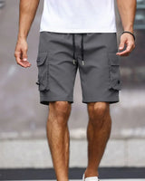 Zion™ Premium-Strickshorts mit Funktionstaschen in Grau